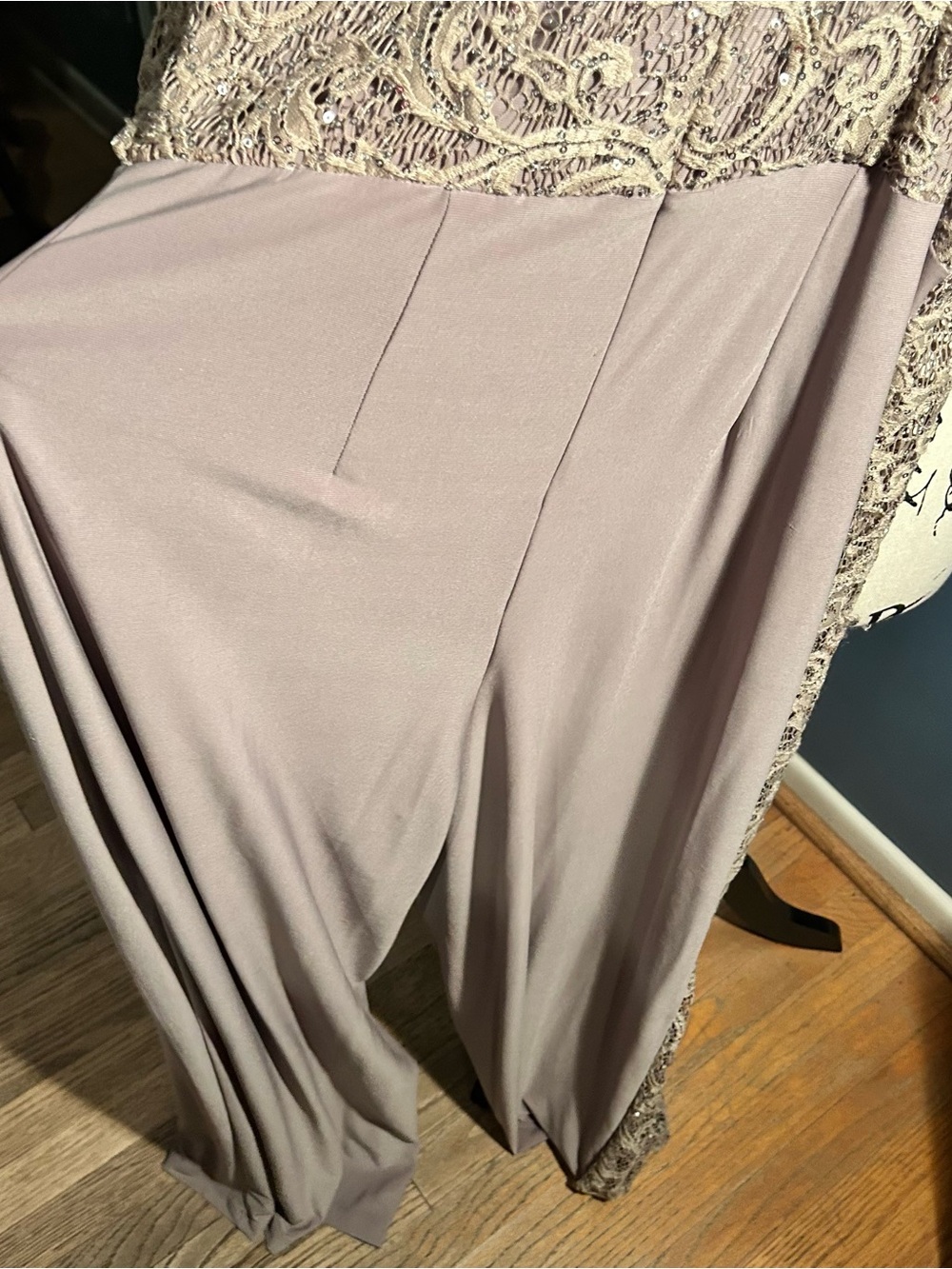 R & M RICHARDS One-Shoulder Lace Jumpsuit - Picture 7 of 13